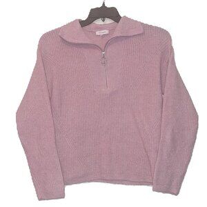 NWT Women's NO COMMENT Pink Sweater